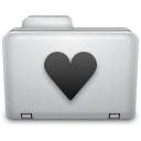 Noir Love Folder Icon 128x128 png